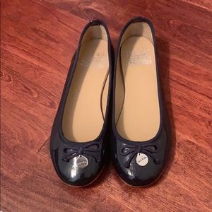 New Jack Wills Navy Leather Flats